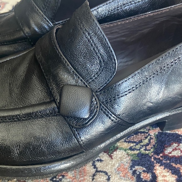 Untamed Street Ives Urban Slip On Shoe Penny Loafers  Classic Black Leather - Picture 6 of 15